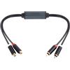 WisWinDa Mini isolamento acustico ad anello di messa a terra Connettori RCA con rivestimento in oro Filtro antirumore guscio in alluminio per auto e uso domestico in diverse situazioni