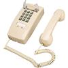 Zunate Telefono Da Parete Vintage Classico Beige Con Filo per Rete Fissa, Controllo Del Volume e Suoneria Meccanica in Metallo Doppio Gong