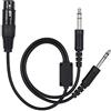 Garsent Cuffie Aviation XLR a GA Adattatore a Doppia Spina a 5 Pin, Cavo per Aeronautica per Cuffie Cavo