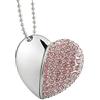 TEEKU Pendente a forma di cuore rosa da 32 GB 2.0 USB Drive gioielli chiavetta USB come regalo cavo rigido immagini dal mio computer