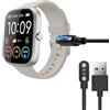 Blueshaweu Uaue Cavo di ricarica compatibile con smartwatch per uomo e donna T60 da 1,91, cavo di ricarica per Smartwatch Uaue T60 / CASCHO T60 (nero)