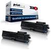 Print-Klex 2 X Compatibile Cartuccia Toner per Kyocera Ecosys M 2040 DN M 2540 DN M 2540 DNE 1t02s50nl0 TK 1170 K tk1170 K TK 1170 K Nero nero - Ufficio Plus Serie
