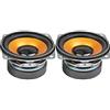 YONGERN 2pcs da 2,5 Pollici 5W Altoparlante Audio 65mm 4ohm Full Range Altoparlante Audio Altoparlante in Gomma Altoparlante Home Theater Fai da Te