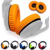 Voarmaks Eleganti cuscinetti in schiuma per DJ da lavoro, compatibili con cuffie Pioneer Hdj-X5 X5bt Hdj-X7 X7bt Hdj-X10 Dj (colore arancione, L e R)
