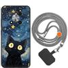 vingarshern Cover ZTE Blade A73 5G Custodia in Silicone Sottile,ZTE Blade A73 5G Cover Antiurto Con Motivo,ZTE Blade A73 5G Case Silicone Con Catena/Cordino per Cellulare,Modèle*01