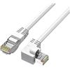 YSJJZRL Cavo Ethernet RJ45 Cat6 Bianco Su/Giù/Sinistra/Destra Cavo Internet RJ45 Cat 6 a 90 Gradi (1,5 m,Sinistra)