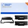 Organizza Ufficio Kit 12000 Pagine Alta Capacità 2 Toner TL-410 XL + 1 Drum DL-410 Compatibili per Pantum P3010DW P3018DW P3300DN/DW P3308DN/DW M6800FDW M6808FDW M7100DW/DN M7108DW/DN M7208FDW M7310DW