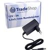 Trade-Shop - Alimentatore di rete AC di ricambio per Brother AD-E001 per etichettatrice, DC 12 V, 2,0 A