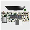 Giallobus - Tappetino scrivania - Natura - Vinile - 120x40cm - 47 - Daisies - Tappetino mouse, sottomano tavolo pad, copri scrivania antiscivolo