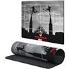 Head Case Designs Licenza Ufficiale AC Milan Milano Siamo Noi Logo Cresta 9.84 x 11.81 x 0.12 Inches (250 x 300 mm) - S Tappetino per Mouse E Scrivania da Ufficio per Giochi Tastiera PC