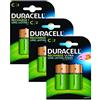 Duracell Batterie ricaricabili di tipo C, confezione da 6