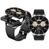Garsent Orologio Intelligente con Auricolari, Smartwatch Bluetooth da 2 in 1 con Auricolari di Riduzione del Rumore AI, Chiamata Bluetooth, Orologio Idoneo Sportivo IP67 a Prova D'acqua (BLACK)