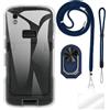 ESACMOT ESCAMOT [4 in 1] Custodia Compatibile con Zebra TC27 con Lanyard, Cinturino da Polso e Anello, Cover Anti-Caduta Kit da Viaggio Sicuro (set blu)