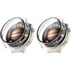 QINOUK Cover Rigida per Huawei Watch 4 Pro Space Edition con Vetro Temperato, [2-Pack] Cover Protettiva Antigraffio Case Compatibile con Huawei Watch 4 Pro Space Edition-Trasparente