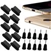 MOELECTRONIX 10 x protezione antipolvere USB 3.1 tipo C, adatto per Xiaomi Redmi Note 13 Pro+, tappo di protezione per cuffie di tipo C, colore nero