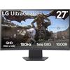 LG 27GS60QC-B Monitor PC 68,6 cm [27] 2560 x 1440 Pixel Quad HD LCD Nero (VA 27IN 2560 X 1440 16:09 1MS - HDMI X2 DISPLAYPORT HEADPHONE)