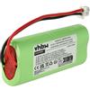 vhbw batteria sostituisce Dogtra 28AAAM4SMX, BP-RR, 40AAAM4SMX, DC-1 per collare per cani, dog trainer (300mAh, 4,8V, NiMH)