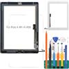 SRJTEK per iPad 4 Touch Screen Digitizer Vetro di Ricambio per iPad 4 4th A1458 A1459 A1460 Touch Display Panel Kit Parti di Riparazione, con Pulsante Home (Non Includere LCD) (Bianco)