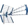 ANFEL 15db Antenna TV tripla Digitale Terrestre 4K ULTRA HD UHF 21-48 esterno, con filtro 5G LTE, per Ricezione il segnale Digitale Terrestre DVB-T/T2, Frequenze 470-694Mhz (ANFEL 15 dB)