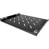 Mach Power Mensola Rack 19 1U Ventilata, Acciaio Verniciato Polvere, Portata 45Kg, Profondità 350mm, Fissaggio 4 punti per armadi di rete 19 con profondità da 600mm, colore nero RAL9004.