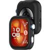 SMYAOSI Custodia per Huawei Watch Fit 4 Smartwatch Cover, Silicone di Ricambio Proteggi Schermo e Pellicole TPU Case Paraurti per Huawei Fit 4 Shell Bumper Accessori (2 Pezzi Nero)
