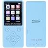Diyeeni Lettore MP3, Lettore MP3 per Bambini con BT5.0, Qualità Audio HiFi Senza Perdite, Lettore Musicale Touch Screen da 1,8 Pollici con Altoparlante, Registrazione, FM, Scheda di (BLUE)