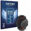 savvies 3 Pezzi Pellicola Protettiva Vetro per Garmin Instinct 3 Solar (50 mm) 9H Protezione Schermo, Lamina di Vetro, Trasparente, Anti-Impronta
