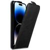 Cadorabo Custodia compatibile con Apple iPhone 14 PRO MAX in NERO DI NOTTE - Coperchio protettivo in design flip con chiusura magnetica