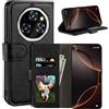 UOGNADGD Custodia in Pelle a Libretto Compatibile con Oukitel WP55 Pro 5G Portafoglio con Slot per Carte, Chiusura Magnetica, RFID Antiurto (Nero)