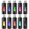 RAOYI - Confezione da 10 unità flash USB a scorrimento retrattile per PC Mac multicolore Multicolore 4GB
