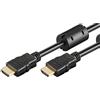 Ewent EW-130109-200-N-PCavo HDMI 1.4 con Ethernet e Ferriti A/A, Maschio-Maschio, Supporta 3D Fino a 1920x1080p, 20 Metri