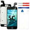 SNIDII Schermo di ricambio per iPhone 5C nero 4 pollici con auricolare e fotocamera, montaggio completo 3D Touch LCD Display Digitizer Frame sostituzione con kit di riparazione strumento di