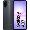 Samsung Galaxy A07 LTE, Smartphone Android, 64 Go de stockage, 4 Go de RAM, noir, 6 mises à niveau du système d'exploitation, grand écran, processeur 6 nm (version Émirats arabes unis)