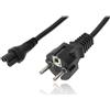 Dell 1 pcs Cavo di Alimentazione 1M 3 poli Corrente Spina con Impianto di Terra per Dell HP Lenovo Asus Acer Laptop Caricabatterie Stampante con contatto di protezione Accoppiamento a quadrifoglio