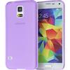 doupi UltraSlim Custodia per Samsung Galaxy S5, Satinato fine Piuma Facile Mat Semi Trasparente Cover, Purple