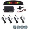 Generic Kit 4 Sensori Di Parcheggio Per Auto Camper Display Radar Led Centralina Silver/Argento