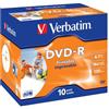 Verbatim 43521/10 - DVD DVD-R vuoto, 4,7 GB, DVD-R, 120 mm, 4,7 GB