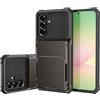 SORAKA Custodia per Samsung Galaxy A56 5G con porta carte PC TPU 2 in 1 Custodia bumper a doppio strato Cover antiurto può contenere 5 carte