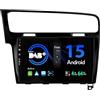 BXLIYER SXAUTO 『Built-in DAB』 Android 15 IPS Autoradio Per Golf 7 (2013-2018) - Senza fili CarPlay/Android Auto - 4G+64G - LED Camera + MIC - Fast-boot Volante 360-CAM AHD DSP WIFI - 2 Din 10.1 Pollici