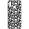 Mixroom - Cover Custodia Back case In TPU Silicone Morbido Per HUAWEI Y6S Fantasia Teschi In Bianco E Nero M772