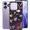 KJYFOANI Cover per Oukitel C51 Custodia, Nero Morbido Silicone Ultra Sottile TPU Case Anti-Graffio Antiurto Bumper Protezione Guscio per Oukitel C51 (6.80) - Palloncino