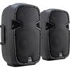 McGrey P212 MA Cassa Attiva Coppia - FM/USB/SD/Bluetooth® MP3-Player - 120 W RMS / 600 W Peak - Sistema 2 Vie con Woofer 12 e Tweeter 1 - Scocca in Plastica ABS - Nero