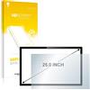upscreen 25 Pellicola Protettiva Opaca per PC touch panel con 63.5 cm (25 pollici) [538 mm x 337 mm, 16:10] Protezione -, Anti-Impronte