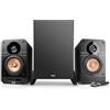 Teufel ULTIMA 25 AKTIV Club Edition 2.1 - Sistema audio con subwoofer - Altoparlante attivo da scaffale con Bluetooth e ricevitore AV integrato, Dolby Audio, DAB+, HDMI ARC CEC, Touch Slider - nero