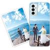 Sunrive Personalizzate Cover compatibile con Samsung Galaxy M13 personalizzabile con Foto Testi Frase Logo Disegni e Grafiche Personalizzata, assorbimento degli urti morbido TPU trasparente