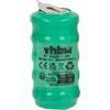 vhbw NiMH Batteria a bottone di ricambio 2 pin tipo V80H 80mAh 6V compatibile con batterie compatibile con modellismo, luci solari ecc.