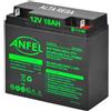 ANFEL Batteria Ermetica al Piombo 12 volt,per UPS, Video Sorveglianza e Sistemi di Allarme VRLA AGM GEL (18 ah)