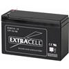 EXTRACELL Batteria al Piombo Ricaricabile SIGILLATA 12 Volt 5,4 Ah Marca