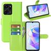 BOCTECH Cover per Honor X7a, Custodia a Libro Portafoglio in Pelle PU e Silione Morbido con Porta Carte, Magnetica e Supporto Flip Case Antiurto per Honor X7a, Verde