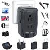 Doace convertitore di tensione per asciugacapelli stiro ferro set piumino 220V a 110V trasformatore da viaggio internazionale con porte USB di ricarica AU US UK EU Plug Adapter worldwide C11